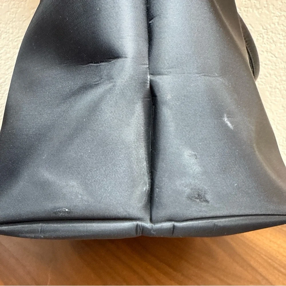 LONGCHAMP Paris Boho Large Tote Handbag In Black Color Made In France - Picture 10 of 16